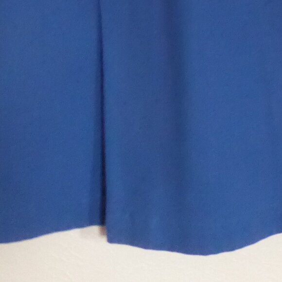 Medium Blue Skirt with Kick Pleats - Picture 3 of 4